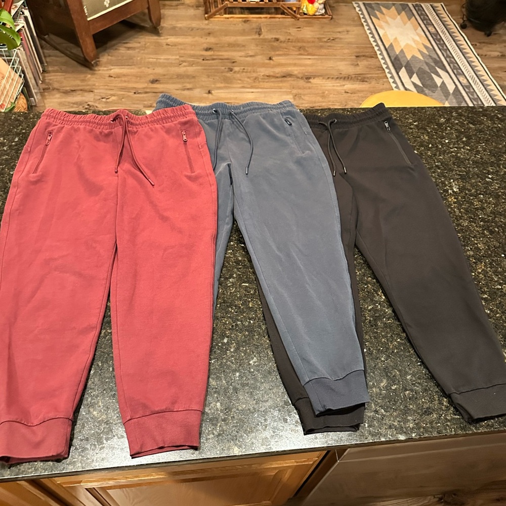 (3) pairs Old Navy High Rise Jogger with Zipper Pockets